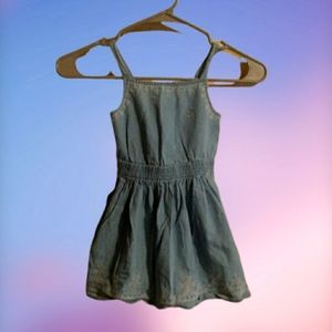 Girls CALVIN KLEIN JEANS Blue Denim Size 4T Dress